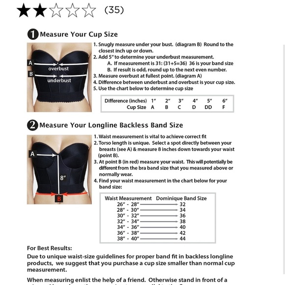 NWT Dominique low back strapless bustier 40C Mocha - Picture 4 of 7